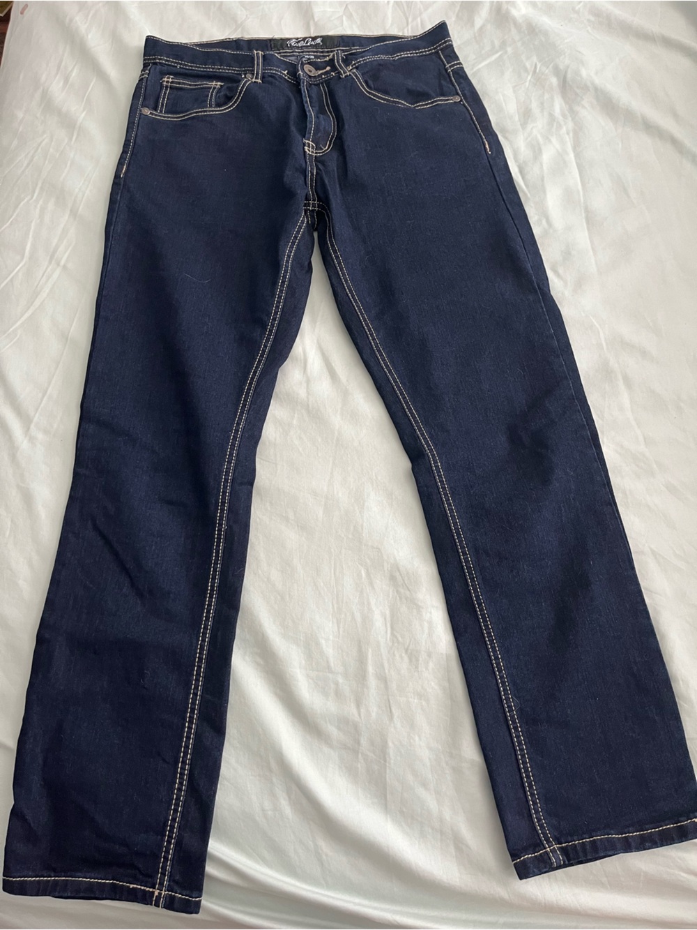 Men’s dark wash skinny jeans
